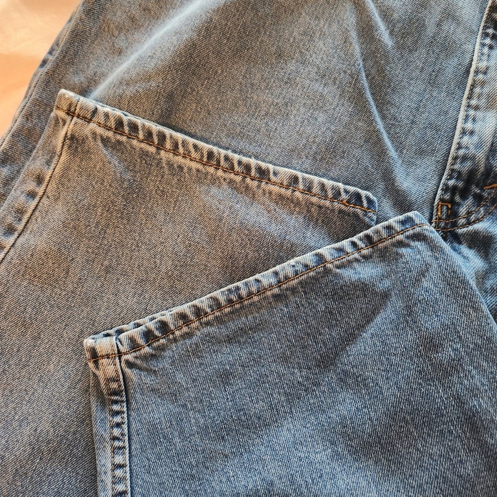 Mens Levi's 550 Relaxed Fit Jeans Light Wash Denim Blue Size 46x30 - Picture 4 of 11